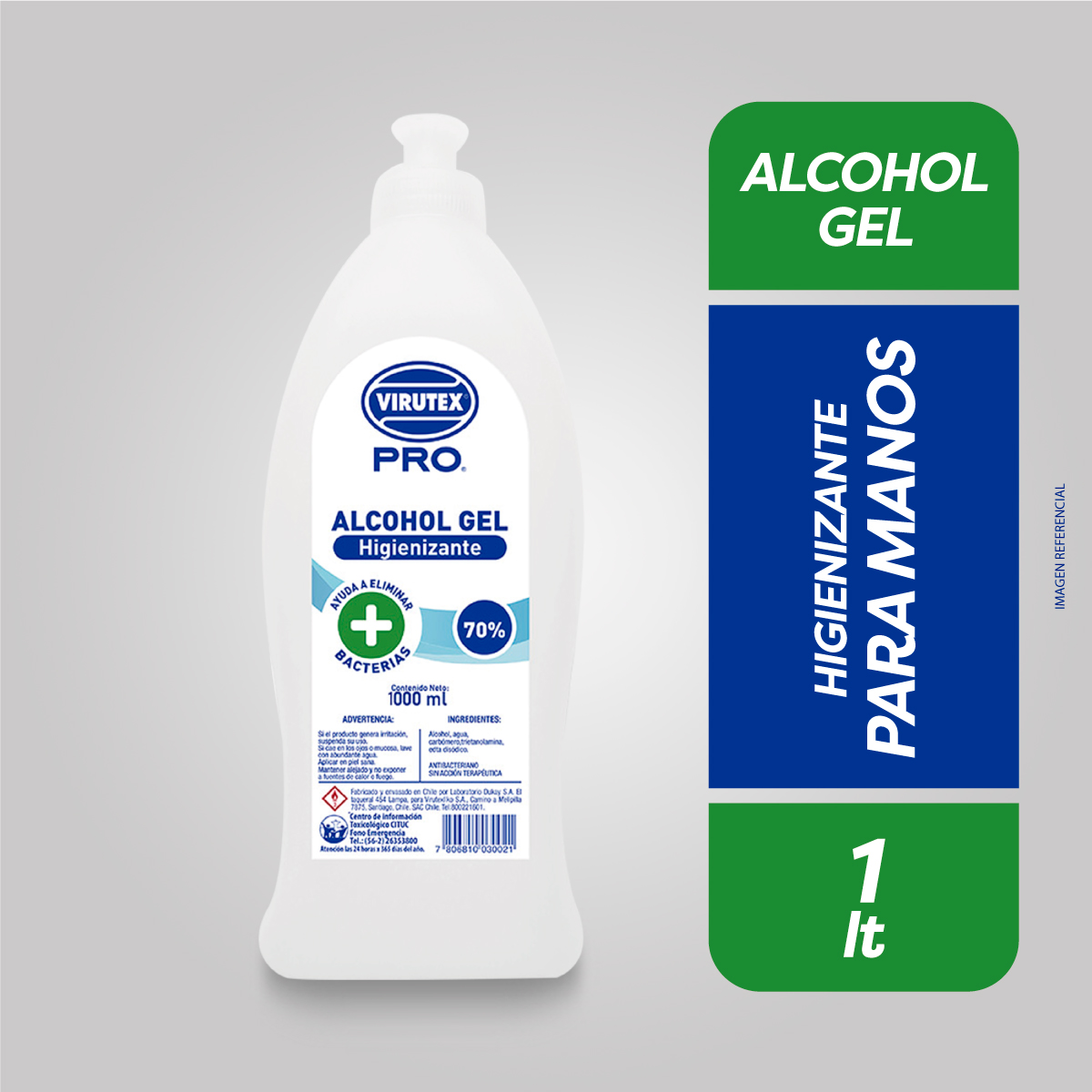 Imagen del producto Alcohol Virutex en Gel 500ml